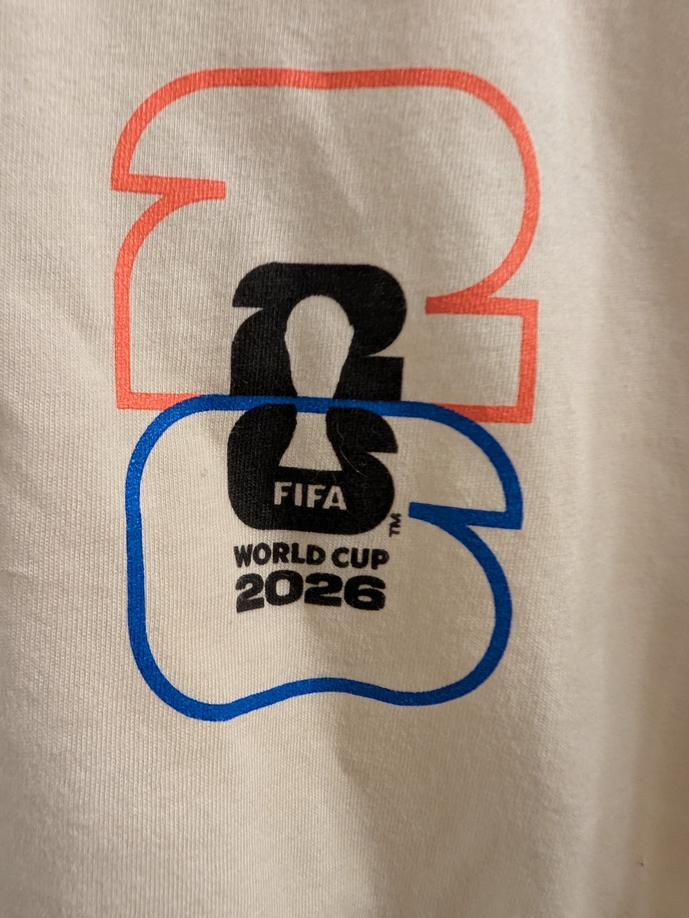 FIFA World Cup 2026 Kids Graphic Tee - White with Red & Blue Accents
